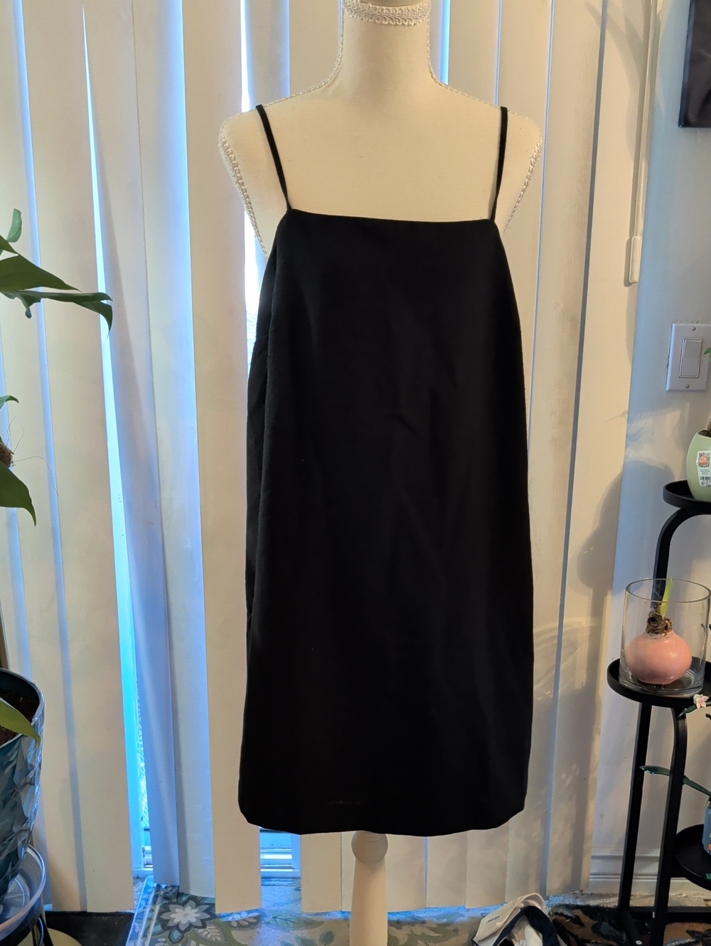 Old Navy Classic Black Slip Dress With Adjustable Straps. Medium